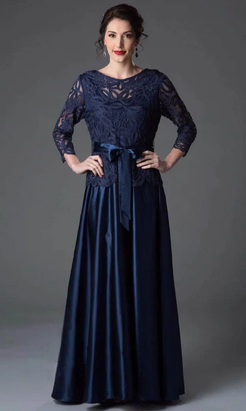 Today’s Deal Soulmates 1601 - Soutache Lace-Overlay A-Line Formal Evening Gown