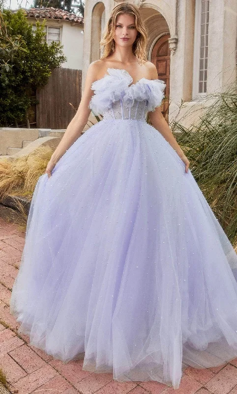 Bonus Savings Andrea and Leo A1199 - Tulle-Made Strapless Long Gown