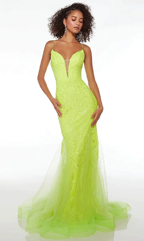 Price Fest Alyce Paris 61554 - Sleeveless Tulle Skirt Prom Dress