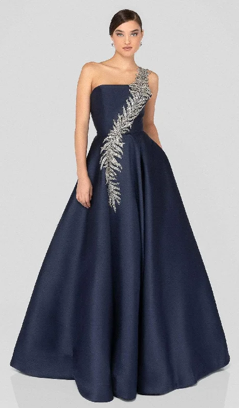 Grand Opening Sale Terani Couture - 1912E9202 One Shoulder Gown