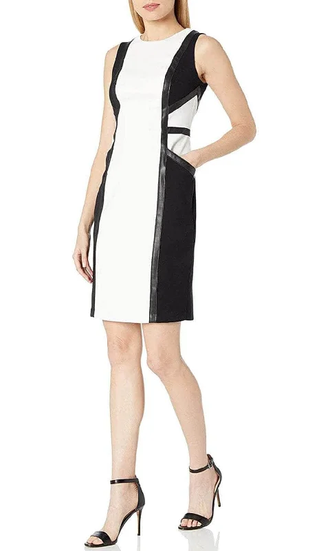 Huge Discounts Taylor 1745M - Sleeveless Sheath Cocktail Dress