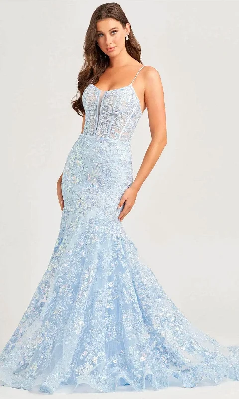 Final Markdown Ellie Wilde EW35203 - Plunging Scoop Mermaid Evening Dress