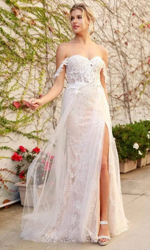 Fantastic Deals Nox Anabel E441 - Sweetheart Floral Lace Bridal Gown