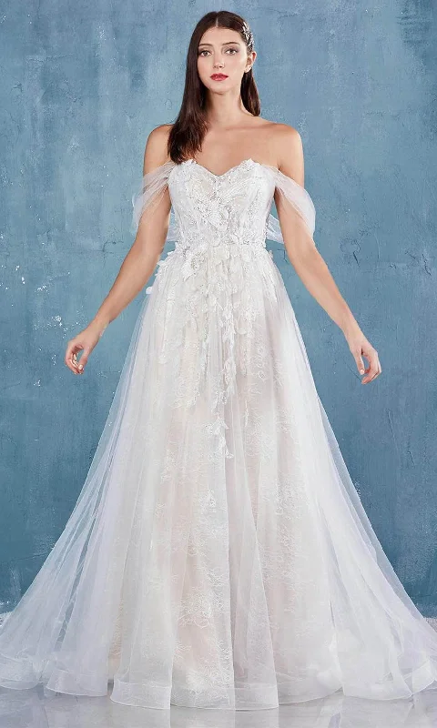 Overstock Sale Andrea and Leo A0822 - Off-Shoulder Embellished Gown