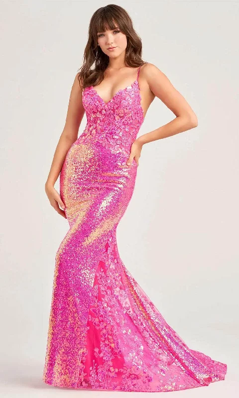 Act Now Ellie Wilde EW35202 - Sequin Embellished Trumpet Prom Gown