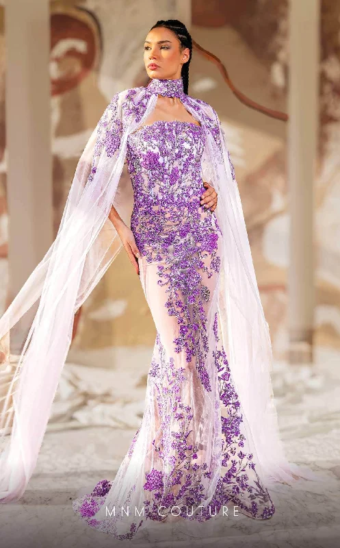 Fantastic Offers MNM Couture K4179 - Straight Across See-Through Evening Gown