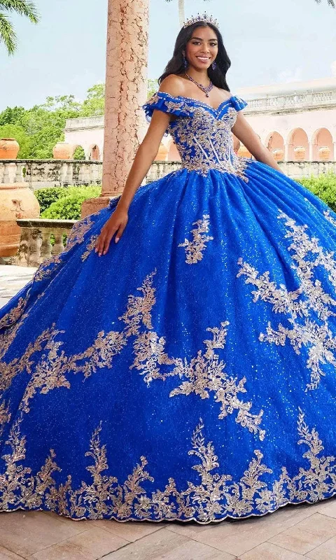 New Deals Princesa by Ariana Vara PR30163 - Lace Off- Shoulder Prom Gown
