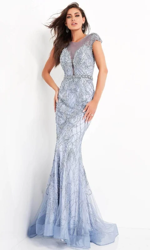Deep Discounts Jovani 00883SC - Illusion Mermaid Long Gown