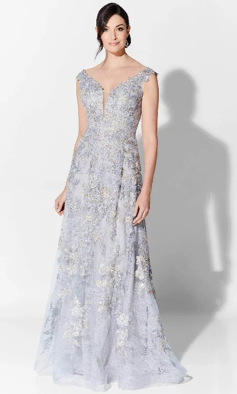 Special Buy Ivonne D 122D63W - Lace A-Line Formal Gown