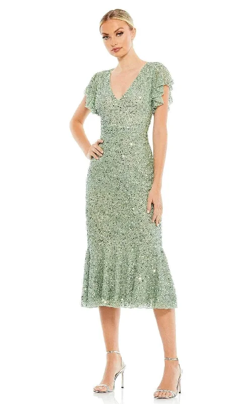 Unbeatable Prices Mac Duggal 10801 - Butterfly Sleeve Sequin Cocktail Dress