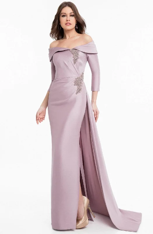 Exclusive Offers Terani Couture 1821M7550 - Off Shoulder Evening Gown with Sash