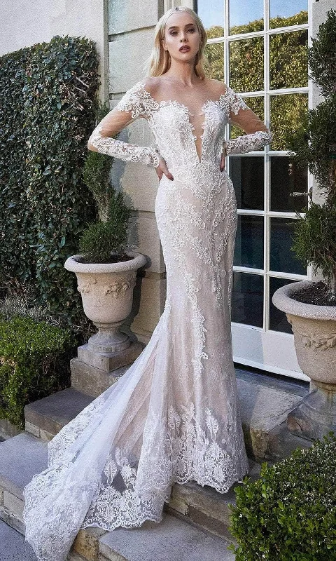 Discount Deals Andrea and Leo A1022 - Bohemian Lace Bridal Gown