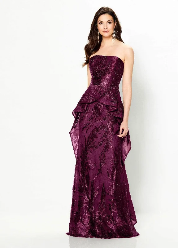 Anniversary Sale Montage by Mon Cheri - 219992 Sparkling Stone Accent Embellished Strapless Gown