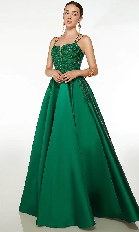Get It Before It’s Gone Alyce Paris 61570 - Floral Scoop Evening Dress