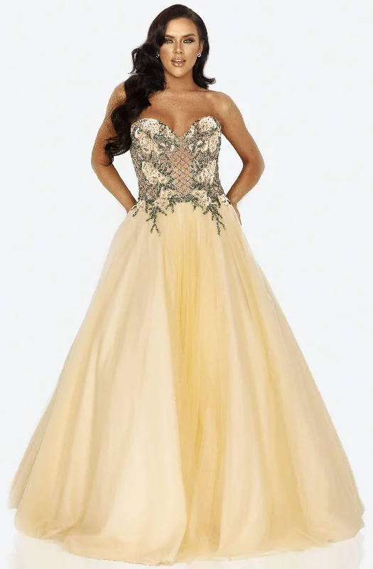 Reduced Prices Terani Couture 2011P1149 - Beaded Tulle Ballgown