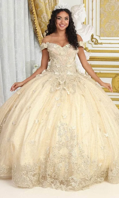 Weekend Deal May Queen LK232 - Butterfly Ornate Ballgown