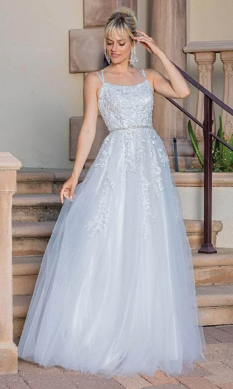 Act Now Dancing Queen 0217 - Embroidered Sleeveless Wedding Gown