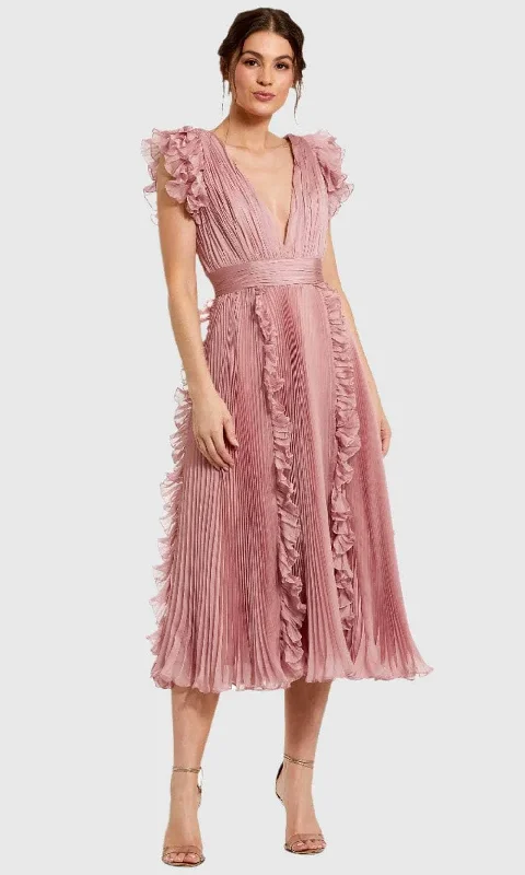 Super Sale Ieena Duggal 49675 - Ruffle Detailed Dress