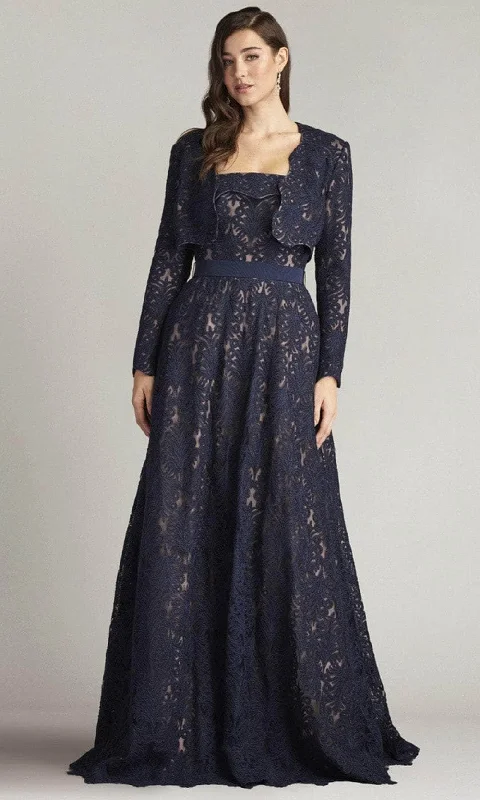 Mega Sale Tadashi Shoji CDY24060LX - Straight Across Bolero Evening Gown