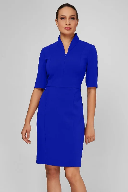 Extra Savings Sleeved Evelyn Dress - Electric Blue