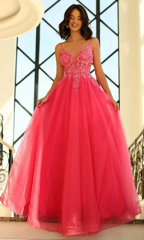 Overstock Blush by Alexia Designs 5884 - Beaded Lace Ballgown