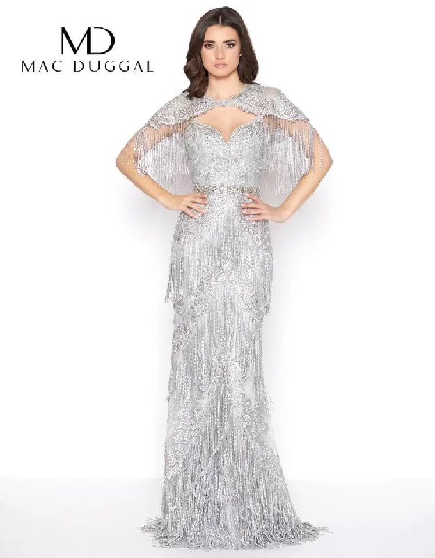 New Deals Mac Duggal 50500 - Cape Sheath Evening Dress