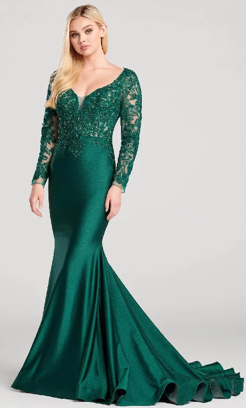 Deal Mania Ellie Wilde EW22028 - Cutout Back Mermaid Prom Gown