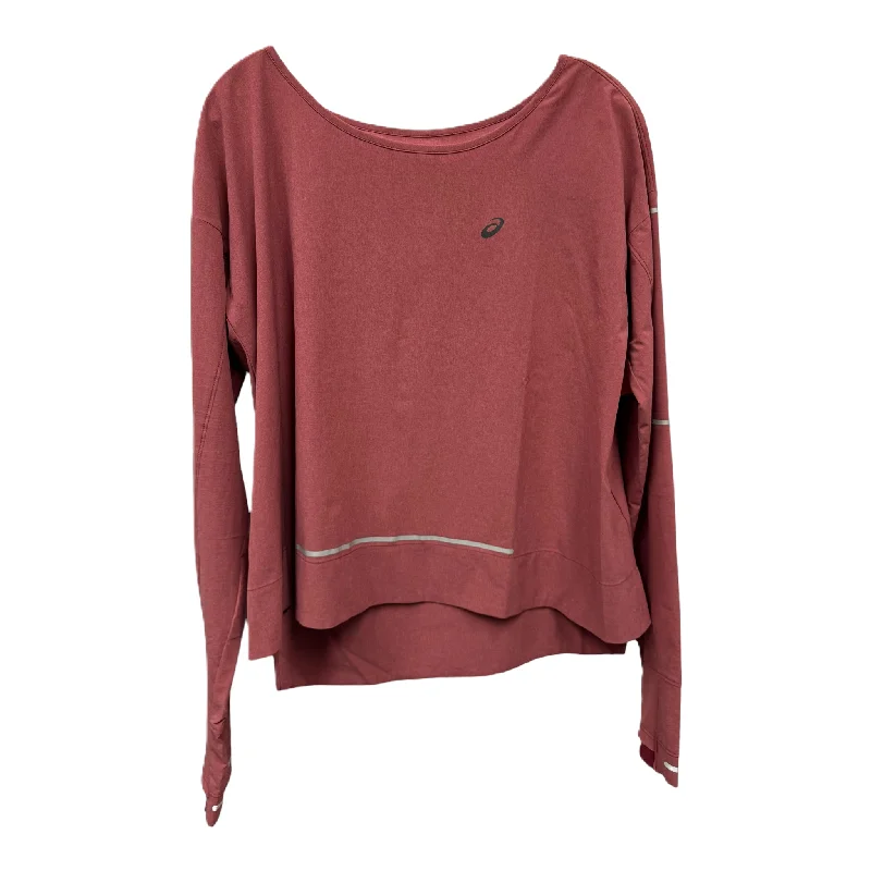 Super Sale Athletic Top Long Sleeve Crewneck By Asics  Size: L