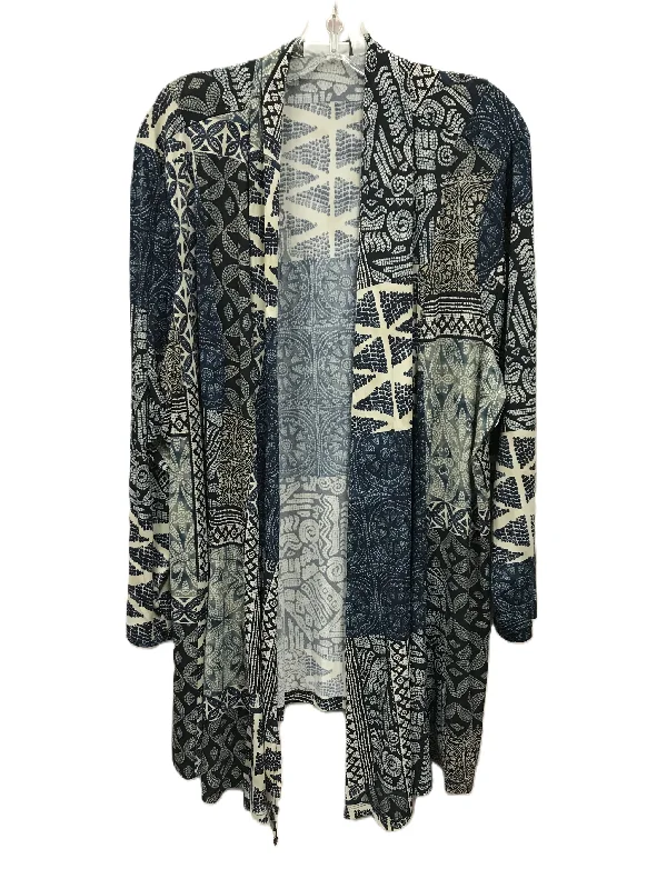 Extra Savings Blue Cardigan By Susan Graver, Size: 3x
