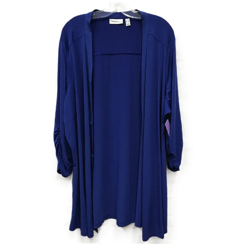 New Markdowns Blue Cardigan By Susan Graver, Size: 3x