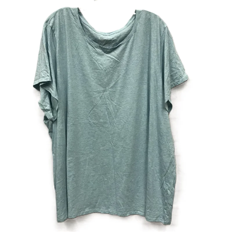 Quick Sale Blue Top Short Sleeve By J. Jill, Size: 4x