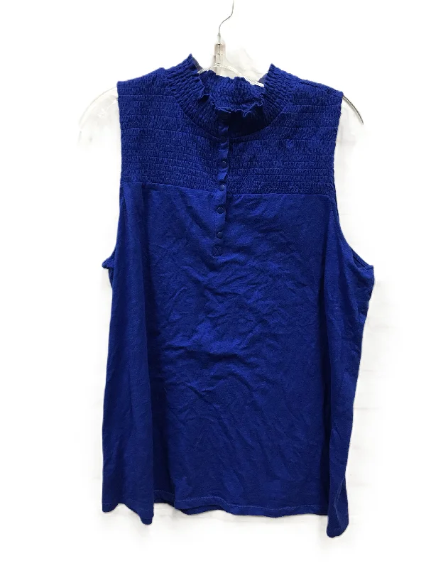 Discount Deals Blue Top Sleeveless By Torrid, Size: 1x