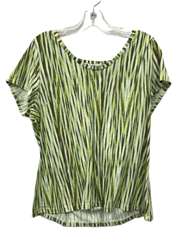 Final Markdown Green Top Short Sleeve By Liz Claiborne, Size: 2x