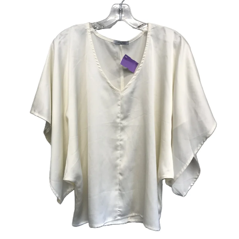 Price Rollback Ivory Top Short Sleeve By Lida Kate Size: S