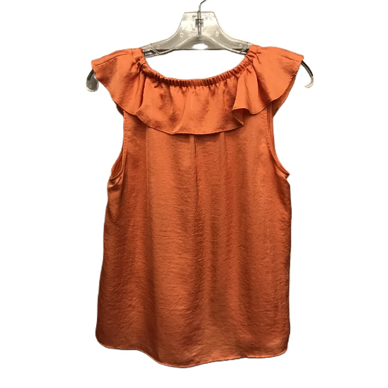Epic Deals Orange Top Sleeveless By Ann Taylor, Size: M