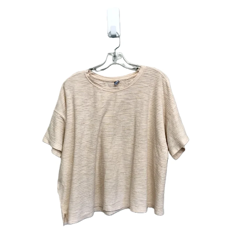 Don't Wait Peach Top Short Sleeve By Old Navy, Size: 1x