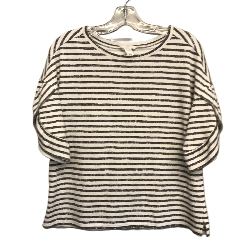 Fantastic Offers Striped Pattern Top Short Sleeve By Loft, Size: Xs
