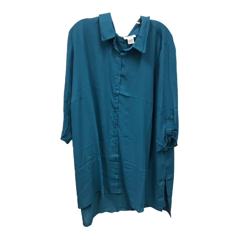 Sneak Peek Sale Top Long Sleeve By Avenue  Size: 3x