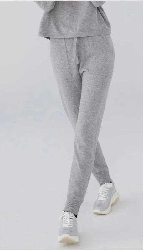 Cashmere Jogger In Grey