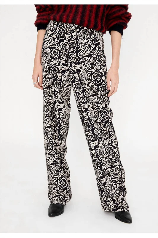 Flare Trouser Pant In Psychadelic