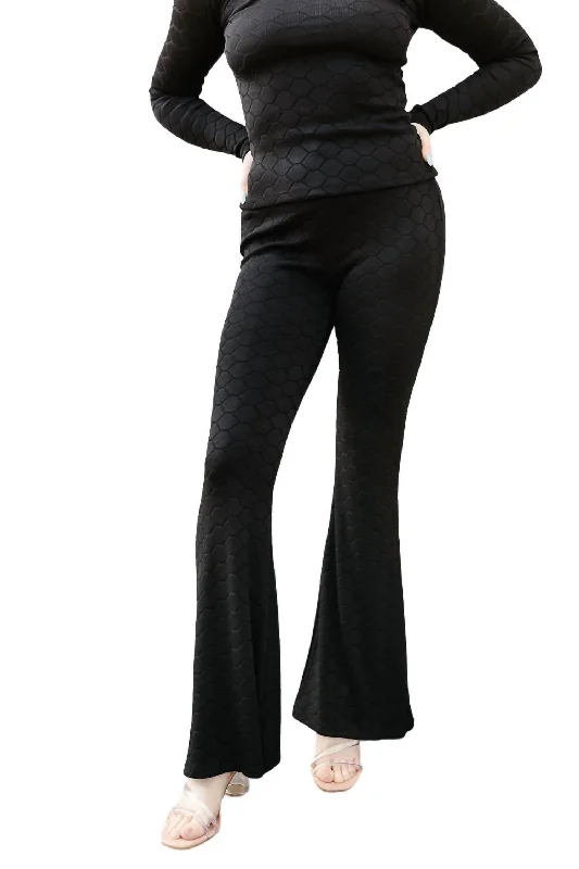 Flared Trouser In Black