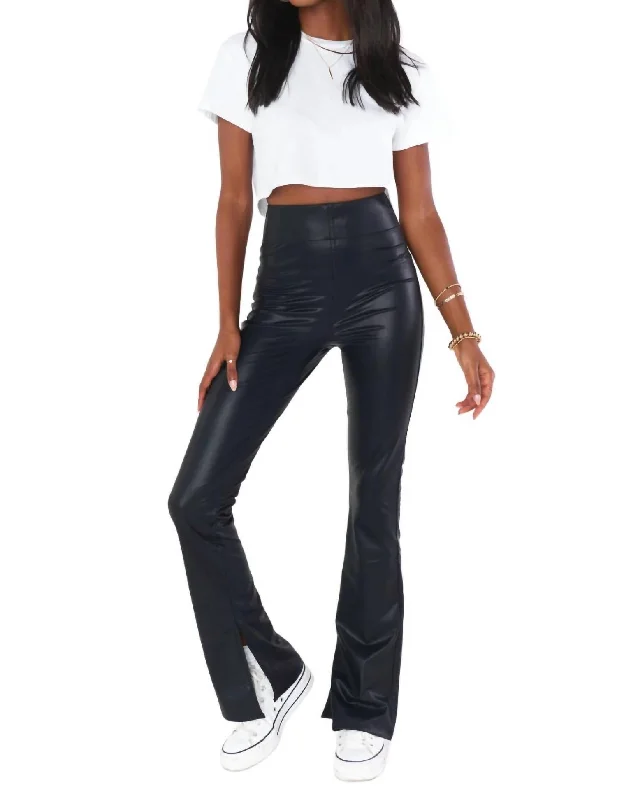 Nashville Pull On Flare Pants In Black