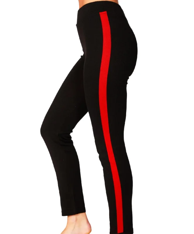 Track Pant In Blackred