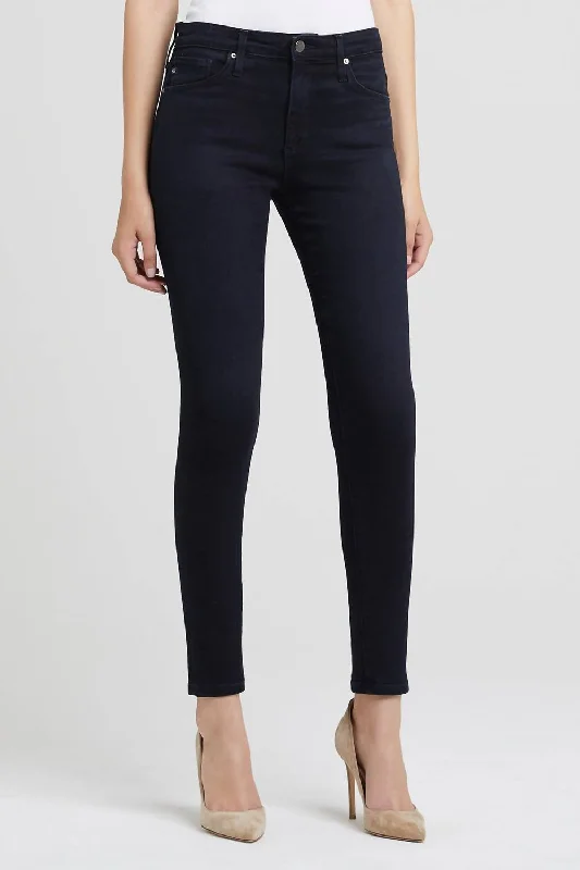 Women's Farrah High Rise Ankle Skinny Jeans In Blue Above