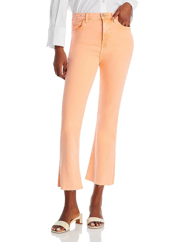 Womens High Rise Cropped Cropped Jeans