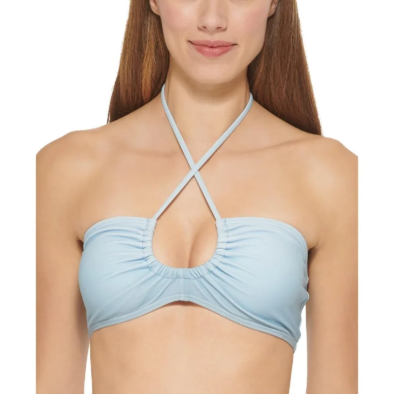 DKNY Womens Ombre Bandeau Bikini Swim top