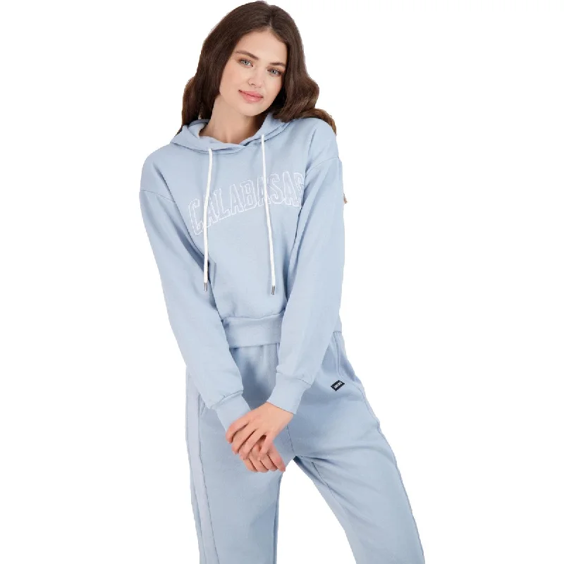 Kendall + Kylie Women's Cotton Blend Cropped Loungewear Hoodie