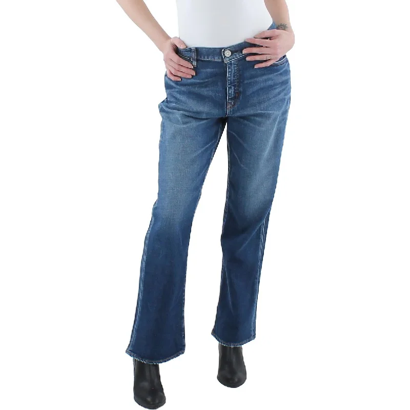 Moussy Vintage Womens Hoffman High Rise Faded Flare Jeans