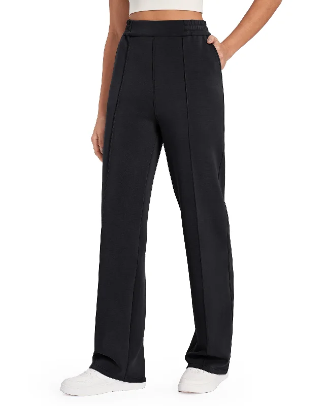 Year-End Sale AiryBlend High-Waist Elastic Front Wide Leg Pants