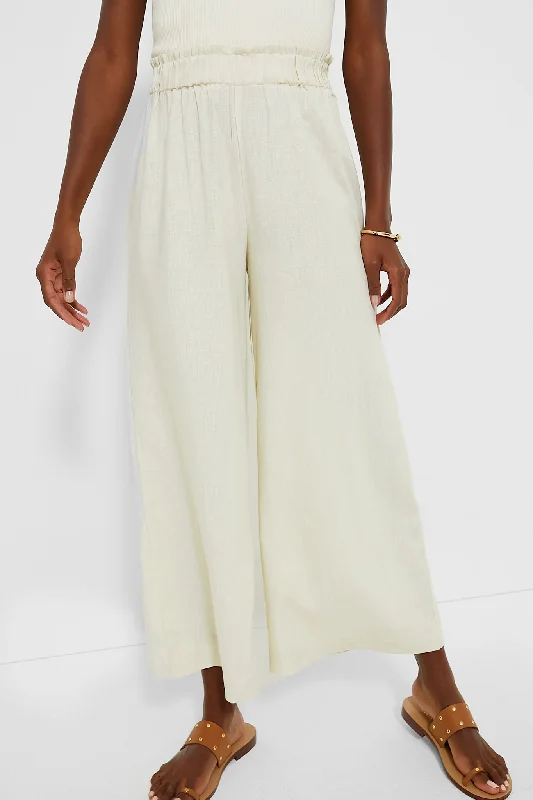 Midnight Sale Arctic Wolf Pull on Linen Pant